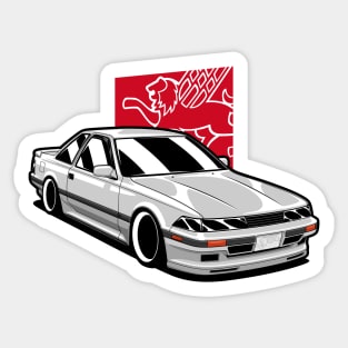 White Soarer Classic JDM Coupe Sticker